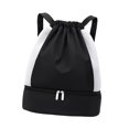 thumbnail image 4 of Milaget Drawstring Backpack Adjustable Strap Sports Backpack Water Resistant Gym Bag Black, 4 of 9