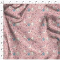 thumbnail image 4 of Soimoi Pink polyester Crepe Fabric Unicorn & Rainbow Nature Printed Fabric 1 Yard 52 Inch Wide, 4 of 5