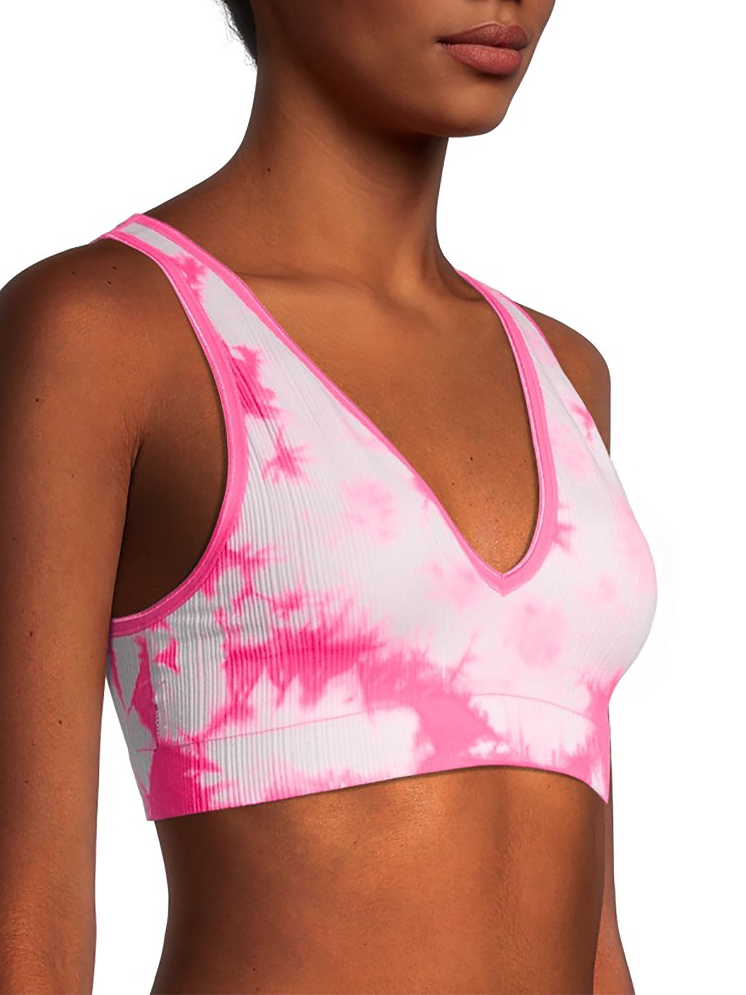 No Boundaries Juniors' Seamless V-Neck Bralette