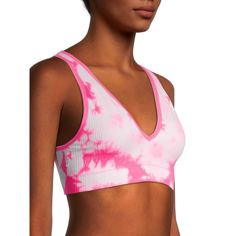 No Boundaries Juniors' Seamless V-Neck Bralette 