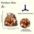 thumbnail image 3 of Halloween Ghost Table Decorations, Pumpkin House Wooden Block Sign, Halloween Tiered Tray Decor, Pumpkin Ghost Decor, Rustic Home Decor for Desk, Mantel(A), 3 of 7