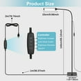 thumbnail image 6 of SERBASIC LED Floor Lamp, Stepless Dimmable Standing Lamp for living room, Height Adjustable Bright Floor Lamp for Bedroom Office, 3000K-6500K, 6 of 10