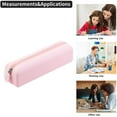 thumbnail image 4 of AuroraX Pink Pencil Case,Silicone Dust-Resistant Pencil Pouch,Long,For Study, 4 of 6
