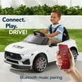 thumbnail image 5 of Best Choice Products Kids 12V Electric Ride-On Car Officially Licensed Ford Mustang w/ Remote, LED Lights - White, 5 of 10
