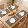 thumbnail image 3 of Unique Bargains Cotton and Linen 4Pcs Rustic Table Mats Dark Brown 18.1x11.8inch, 3 of 6