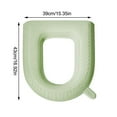 thumbnail image 4 of NOVELAR Soft EVA Toilet Seat Cushion, 16.92 x 15.35 in, Waterproof and Easy to Clean, Ensures a Warm, Comfortable Seat, Perfect for Household Bathrooms and On-the-Go, 4 of 7
