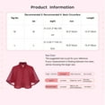 thumbnail image 5 of Alvivi Kids Girls Chiffon Shawl Wraps Bolero Stand Collar Princess Shoulder Shrug Cape Open Cardigan Black 3-5, 5 of 5