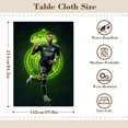 thumbnail image 2 of Vinícius Júnior Mantel Cuadrado Temático con Estampado Icónico, se Adapta a la Mayoría de Mesas, y es Fácil de Cuidar, Regalos Perfectos para Fans, Amigos y Familia,152x182cm, 2 of 6
