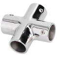 thumbnail image 2 of Tube Pipe Connector, Marine Hardware Boat Hand Rail Fitting Boat Pipe Connector 4 Way Cross Hand Rail Fitting  For Yachts For Boat For Ships For Marine, 2 of 8