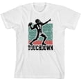thumbnail image 3 of "Touchdown" Football Sports Youth White Crew Neck Short Sleeve Tee-Large, 3 of 4