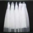 thumbnail image 3 of 160/180cm Extra Large Soft Cloth Wedding Dress Dustproof Cover Pullover Thin Bride Gown Storage Bag Transparent Foldable Clothes Case Protector, 3 of 12