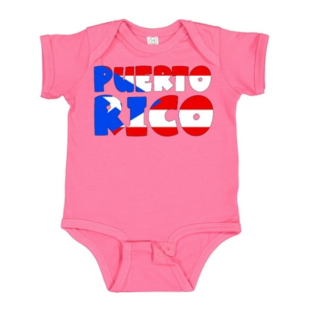 

Inktastic Puerto Rico Flag in Text Gift Baby Boy or Baby Girl Bodysuit