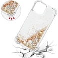 thumbnail image 5 of Compatible with iPhone 13 Pro Max Case Glitter Luxury Cute Love Liquid Quicksand Clear Soft TPU Girls Women Stylish Bumper Shockproof Protective Case for iPhone 13 Pro Max 6.7" Golden YB, 5 of 12