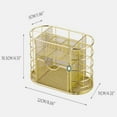 thumbnail image 5 of Compact Stainless Steel Drawer Organizer for Vanity  Bathroom & Office - Space-Saving Storage Solution, 5 of 6