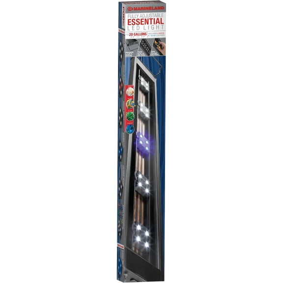 Marineland Fully Adjustable Essential LED Light for 20 Gallon Aquariums
