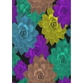 thumbnail image 1 of Ahgly Company Indoor Rectangle Patterned Purple Abstract Area Rugs, 2' x 4', 1 of 6
