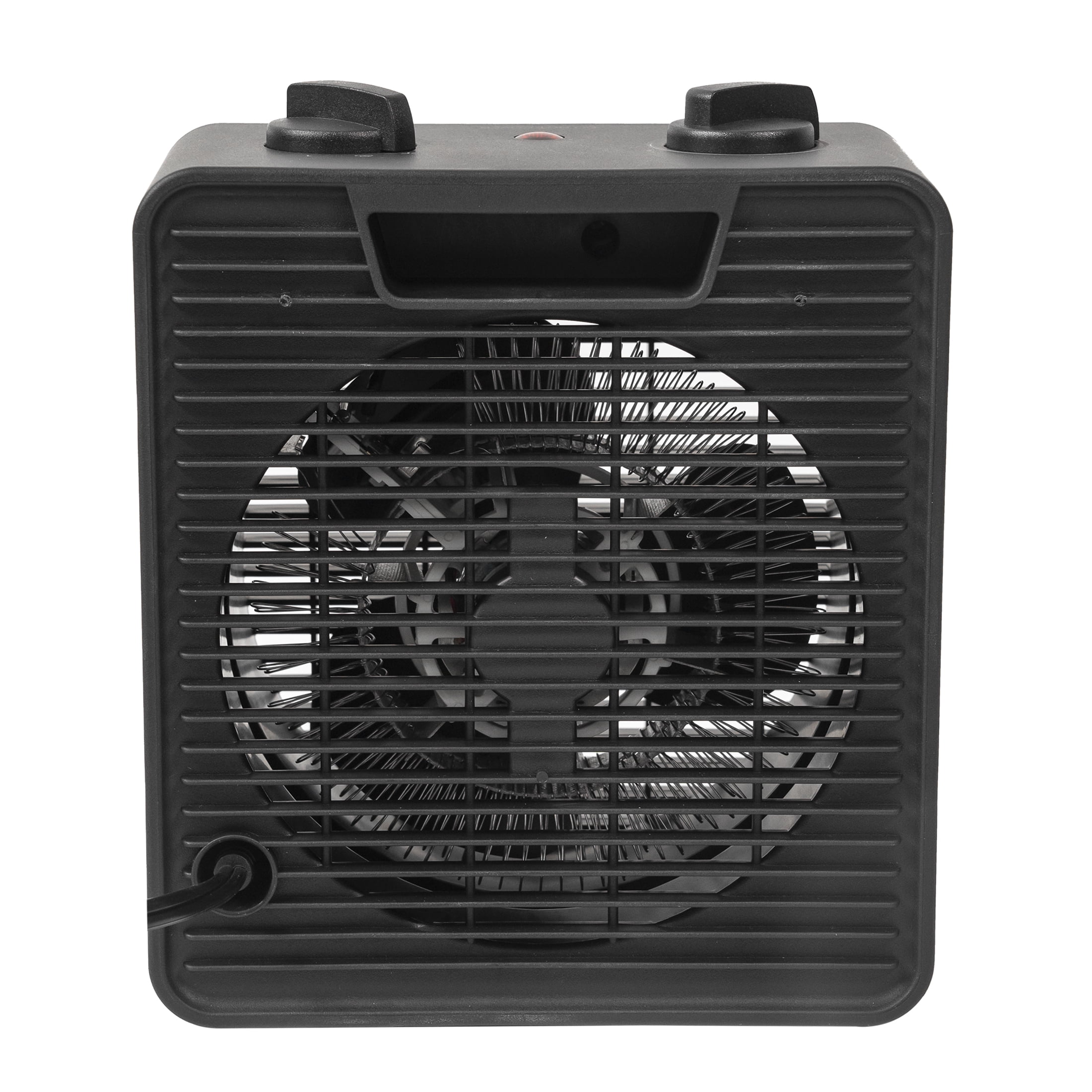 Sunko Black 1500W Electric 2-Speed Forced Air Heater with Adjustable Thermostat