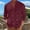 Wine, variant on SGFCWSX Men's Shirt Jacket Mandarin Collar Double Breasted Button Front Long Sleeve Side Pocket Casual Coat Khaki Size XL