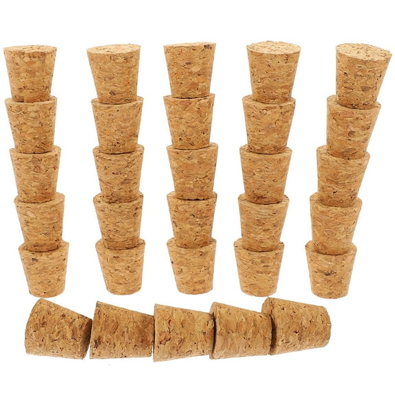 50 Light Brown Synthetic Cork Stoppers for Wine Bottles Airtight Seal Guaranteeing