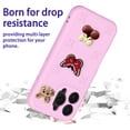 thumbnail image 4 of Allytechgroup Kids Case for iPhone 16 Pro, Cute EVA Foam Cover with 3D Cartoon Charms, Shockproof Soft TPU Protective Case for Girls Boys Slim Anti-Scratch Bumper for iPhone 16 Pro, Pink, 4 of 6