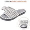 thumbnail image 6 of Women's Memory Foam Open Toe Slide Slippers with Adjustable Strap and Cozy Terry Lining, 6 of 6