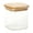 A, variant on Eqslft 1Pack Glass Pantry Storage Containers with Bamboo Lids - Stackable Square Food Jars for Pantry Organization, Coffee, Flour, Snacks, Tea(1200ml)