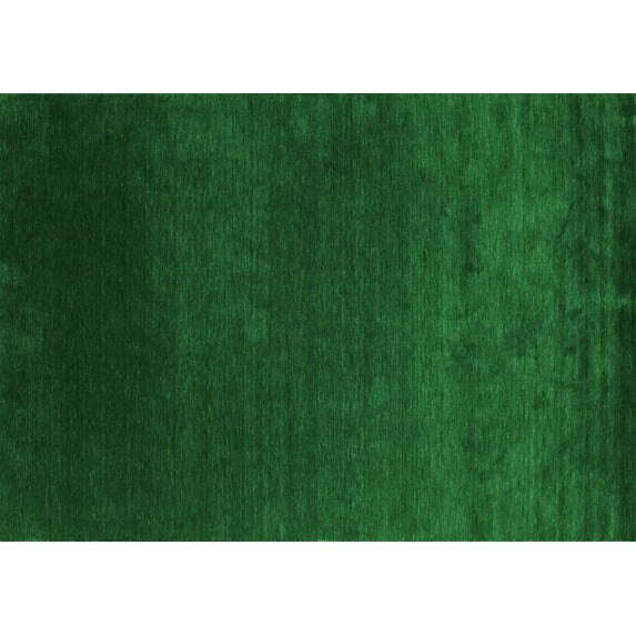 Ahgly Company Indoor Rectangle Abstract Green Contemporary Area Rugs, 7' x 10'