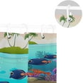 thumbnail image 5 of Coolnut Undersea Life Bath Shower Curtain Liners 72"x72", Polyester Waterproof Bath Curtains with Hooks for Bathroom Decoration, 5 of 5