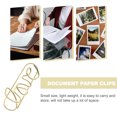 thumbnail image 3 of unbranded 50Ud Clips De Metal Color Dorado Para Organizar Documentos Y Tarjetas, 3 of 6