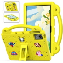 Dteck Kids Case for Onn 11 Tablet Pro (Model : 100110027), Cute Cartoon Shockproof Lightweight Handle Kids Tablet Case with Kickstand for Onn Tablet Pro 11" 2023,Yellow