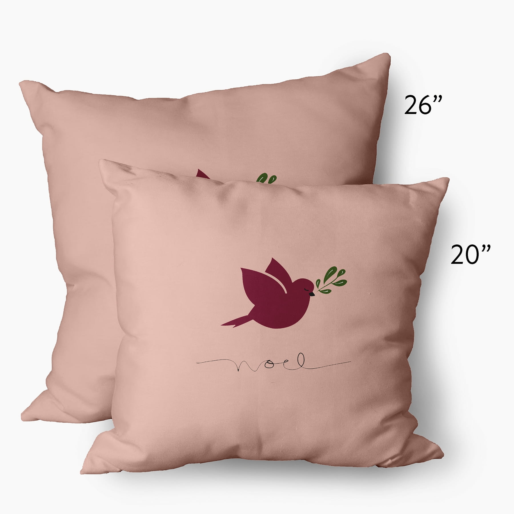 Simply Daisy 14" x 20" Noel Bird Outdoor Throw Pillow
