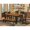Black & Cherry, variant on East West Furniture Weston 6-piece Wood Dining Table Set in Linen White