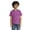 Purple, variant on RTKFRFLM Boys' Short Sleeve Graphic T-Shirt Classic Striped Print Crewneck Summer Top for Kids Fashionable Casual Cotton Tee Comfortable Breathable School Clothes for Active Youths Size 4-18