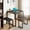 black, variant on Aiho 2-Person Dining Table Set with Steel Frame – Compact Kitchen Table & 2 Benches, Space-Saving Design for Small Spaces, Ideal for Café, Restaurant, Kitchen & Living Room ,Grey