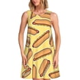 thumbnail image 1 of Disketp Hot Dogs para Vestido sin Mangas para Mujeres, Vestidos de Verano para Mujeres, Casual y Holgado para la Playa, 1 of 7