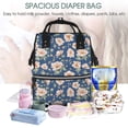 thumbnail image 5 of Kdxio Baby Diaper Backpack,Multi-Function Travel Backpack Nappy Bags,Nursing Bag, Fashion Mummy,Roomy Waterproof for Baby Care(Flower), 5 of 6