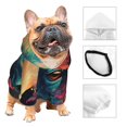 thumbnail image 3 of Balery Colorful Flower Goat Sudadera con Capucha para Perros Pequeños – Ropa para Mascotas, Disfraz para Perros y Gatos, Ideal para Fiestas y Cosplay-Small, 3 of 7
