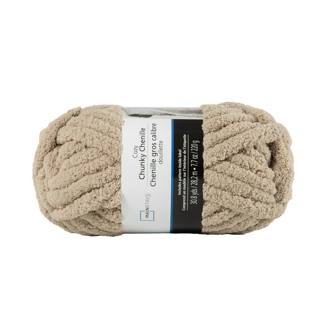 Gros Fil de Chenille Beige de Mainstays
