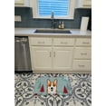 thumbnail image 3 of Carolines Treasures BB1750RUG Tapis en Mousse à Mémoire de Forme Lavable en Machine Corgi Rouge pour les Fêtes d'Hiver, 3 of 4