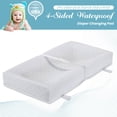 thumbnail image 5 of LA Baby 4-Sided Waterproof Diaper Changing Pad with Bonus Washable Cover, White [Combo Pack], 5 of 6