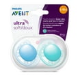 Philips Avent Ultra Soft Pacifier, 618 Months, Blue/Teal, 4 Pack