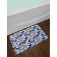thumbnail image 2 of Cartoon Bath Mat, Colorful Funny Horses Pony Zoo Animals Unicorn Theme Art, Plush Bathroom Decor Mat with Non Slip Backing, 29.5" X 17.5", Ceil Blue Multicolor, by Ambesonne, 2 of 2