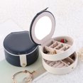 thumbnail image 3 of Coofit Travel Jewelry Organizer 3 Layers Travel Jewelry Storage Box Travel Jewelry Case, 3 of 10
