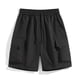 thumbnail image 3 of Pantalones cargo lisos para hombre: pantalones versátiles para deportes al aire libre en primavera y verano con ajuste holgado, 3 of 3