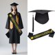 thumbnail image 1 of Juego de gorra y fajilla de graduación, gorro de mortero doctoral con estola para la ceremonia de instituto y universidad, accesorios fotográficos para la fiesta de graduación, 1 of 7