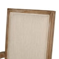 thumbnail image 6 of Noble House Aisenbrey French Fabric Dining Chair, Set of 2, Beige, Natural, 6 of 8