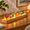 Contemporary, variant on Art Deco 7-Color 40mm Crystal Chakra Ball Night Light with Wooden Base