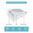 thumbnail image 5 of Quilts Twin Size Bedding Set, Blue Coastal Nautical Lightweight Quilted Comforter, Beach Sea Turtle Ocean Coral Starfish Reversible Bedspread Coverlet with Pillow Covers for All Season, 68" x 86", 5 of 7