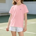 thumbnail image 4 of SHenli Boys UPF 50+ Rash Guard Swim Shirts Short Long Sleeve Quick Dry UV Protection Sun Shirt Pink 7-8 Years, 4 of 6
