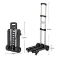 thumbnail image 6 of yotijay Folding Hand Truck Cart Portable Lightweight Adjustable Handle 50kg/110lbs Heavy, 6 of 6